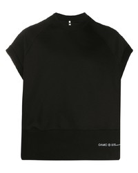 T-shirt à col rond imprimé noir Oamc