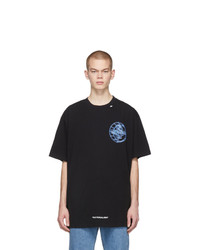 T-shirt à col rond imprimé noir Off-White