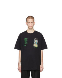 T-shirt à col rond imprimé noir Off-White