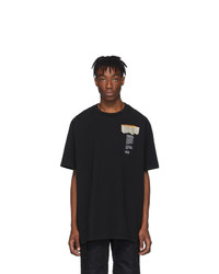 T-shirt à col rond imprimé noir Off-White