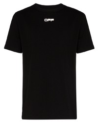 T-shirt à col rond imprimé noir Off-White