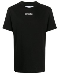 T-shirt à col rond imprimé noir Off-White