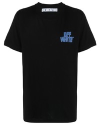 T-shirt à col rond imprimé noir Off-White