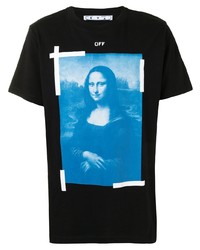 T-shirt à col rond imprimé noir Off-White