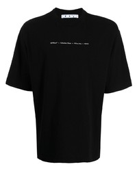 T-shirt à col rond imprimé noir Off-White