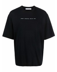 T-shirt à col rond imprimé noir Off-White