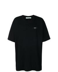 T-shirt à col rond imprimé noir Off-White