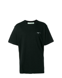 T-shirt à col rond imprimé noir Off-White