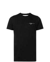 T-shirt à col rond imprimé noir Off-White