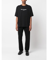 T-shirt à col rond imprimé noir Off-White