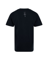 T-shirt à col rond imprimé noir Travis Scott