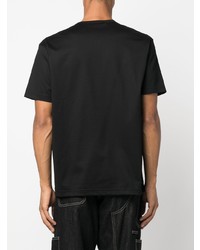 T-shirt à col rond imprimé noir Junya Watanabe MAN