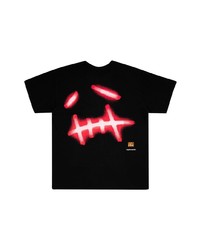 T-shirt à col rond imprimé noir Travis Scott Astroworld