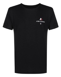 T-shirt à col rond imprimé noir OSKLEN