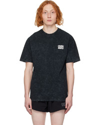 T-shirt à col rond imprimé noir OVER OVER