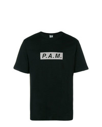 T-shirt à col rond imprimé noir P.A.M.