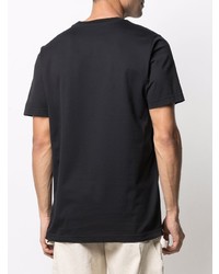 T-shirt à col rond imprimé noir Marni