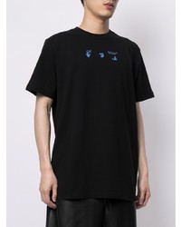 T-shirt à col rond imprimé noir Off-White