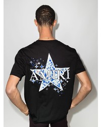 T-shirt à col rond imprimé noir Amiri