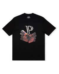 T-shirt à col rond imprimé noir Palace