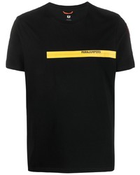 T-shirt à col rond imprimé noir Parajumpers