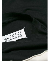 T-shirt à col rond imprimé noir Maison Margiela