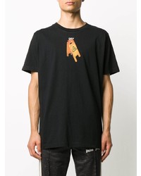 T-shirt à col rond imprimé noir Off-White