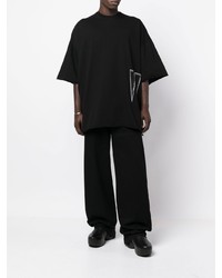 T-shirt à col rond imprimé noir Rick Owens DRKSHDW