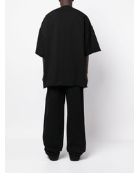 T-shirt à col rond imprimé noir Rick Owens DRKSHDW