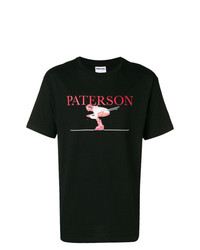 T-shirt à col rond imprimé noir Paterson.