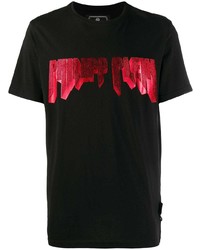 T-shirt à col rond imprimé noir Philipp Plein