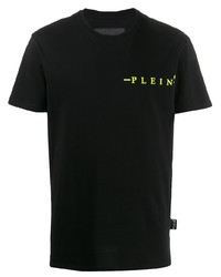 T-shirt à col rond imprimé noir Philipp Plein