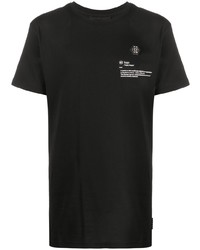 T-shirt à col rond imprimé noir Philipp Plein