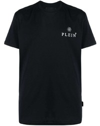 T-shirt à col rond imprimé noir Philipp Plein