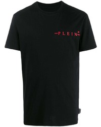 T-shirt à col rond imprimé noir Philipp Plein