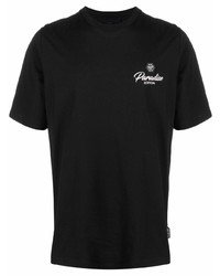 T-shirt à col rond imprimé noir Philipp Plein