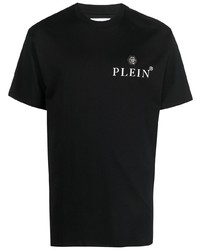 T-shirt à col rond imprimé noir Philipp Plein