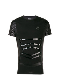 T-shirt à col rond imprimé noir Philipp Plein