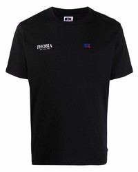 T-shirt à col rond imprimé noir PHOBIA