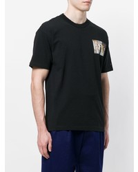 T-shirt à col rond imprimé noir Kenzo