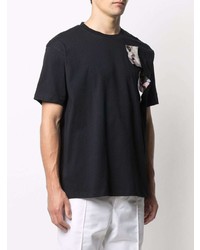 T-shirt à col rond imprimé noir Raf Simons X Fred Perry