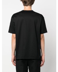 T-shirt à col rond imprimé noir Junya Watanabe