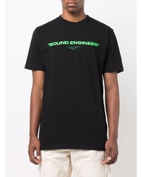 T-shirt à col rond imprimé noir Off-White