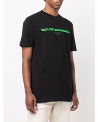 T-shirt à col rond imprimé noir Off-White