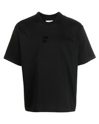 T-shirt à col rond imprimé noir PMD