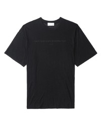 T-shirt à col rond imprimé noir Post Archive Faction