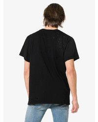 T-shirt à col rond imprimé noir Amiri