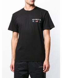 T-shirt à col rond imprimé noir Stussy