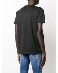 T-shirt à col rond imprimé noir DSQUARED2