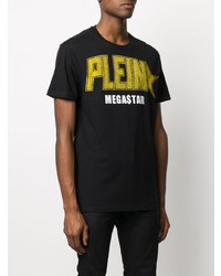 T-shirt à col rond imprimé noir Philipp Plein